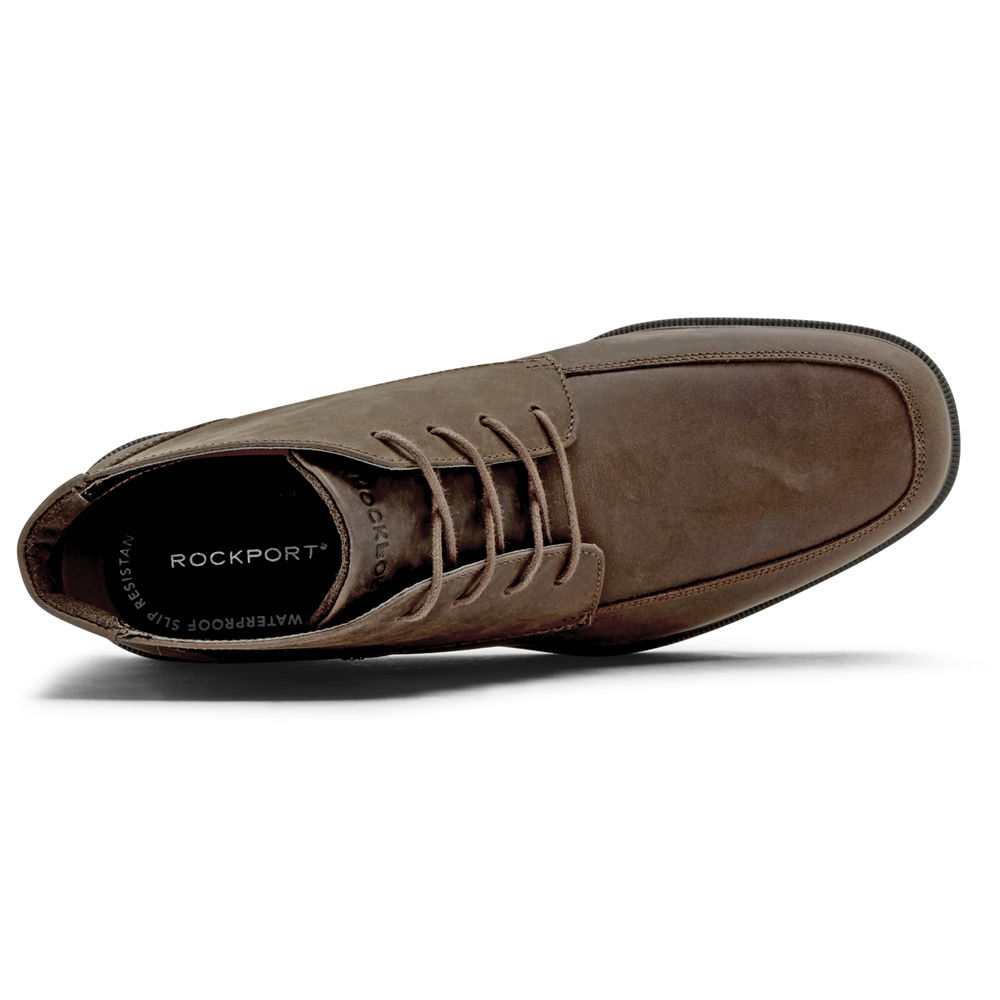 Rockport Støvler Herre Brune - Taylor Waterproof Chukka - ZAVD67921